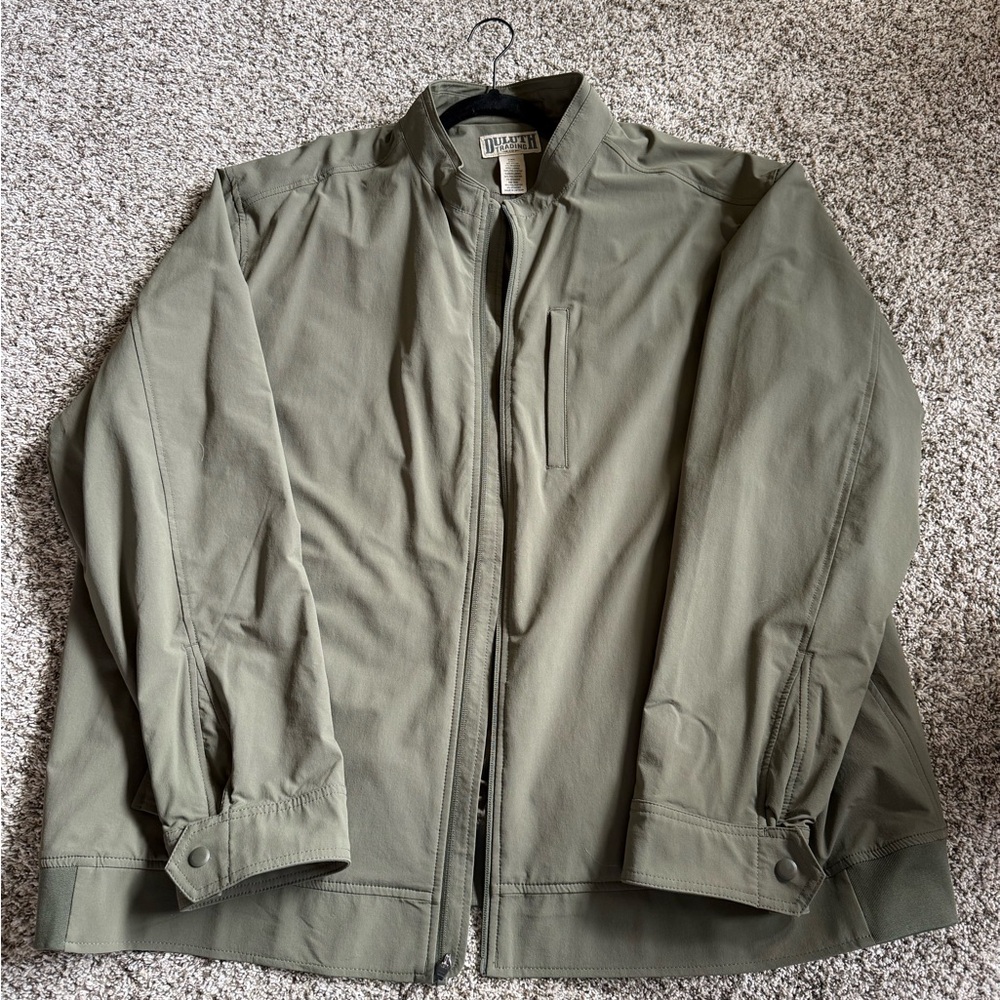 Duluth Trading Co Sage Green Military Jacket